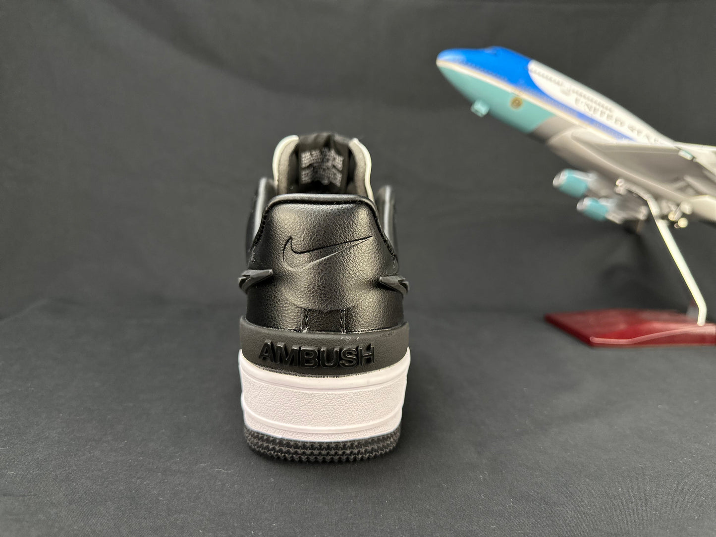 NIKE Air Force 1 'big Swoosh Panda' - Black Unisex Streetwear Limited Edition - **Nike Air Force 1 'Big Swoosh Panda'** The Nike Air Force 1 'Big Swoosh Panda'