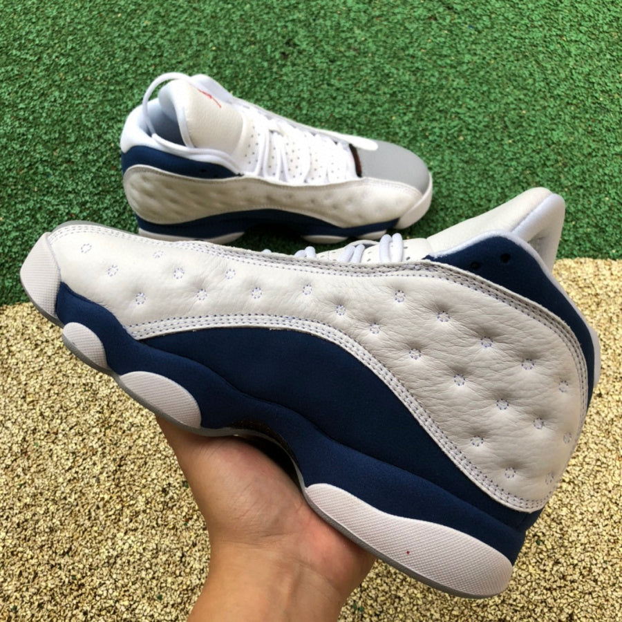 Jordan 13 french Blue Unisex Streetwear Limited Edition - The Air Jordan 13 in black and blue is a sleek and dynamic addition to