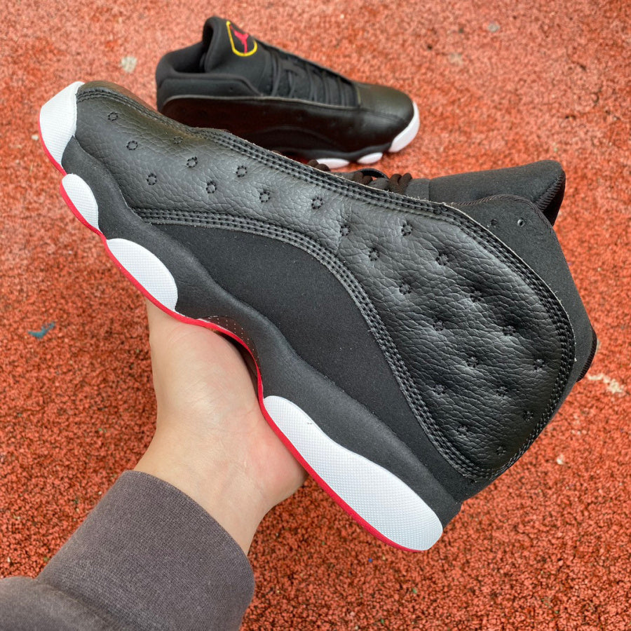 Jordan 13 And White Sneakers - Black Unisex Streetwear Limited Edition - The Air Jordan 13 showcased here blends iconic style with modern performance, making it a