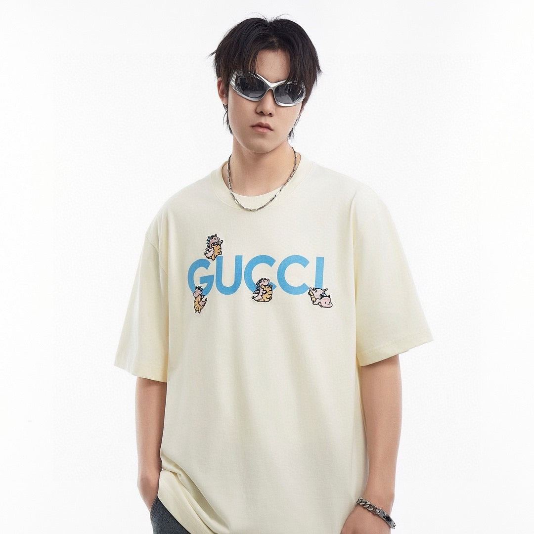 T-shirt à motif chérubin de Gucci