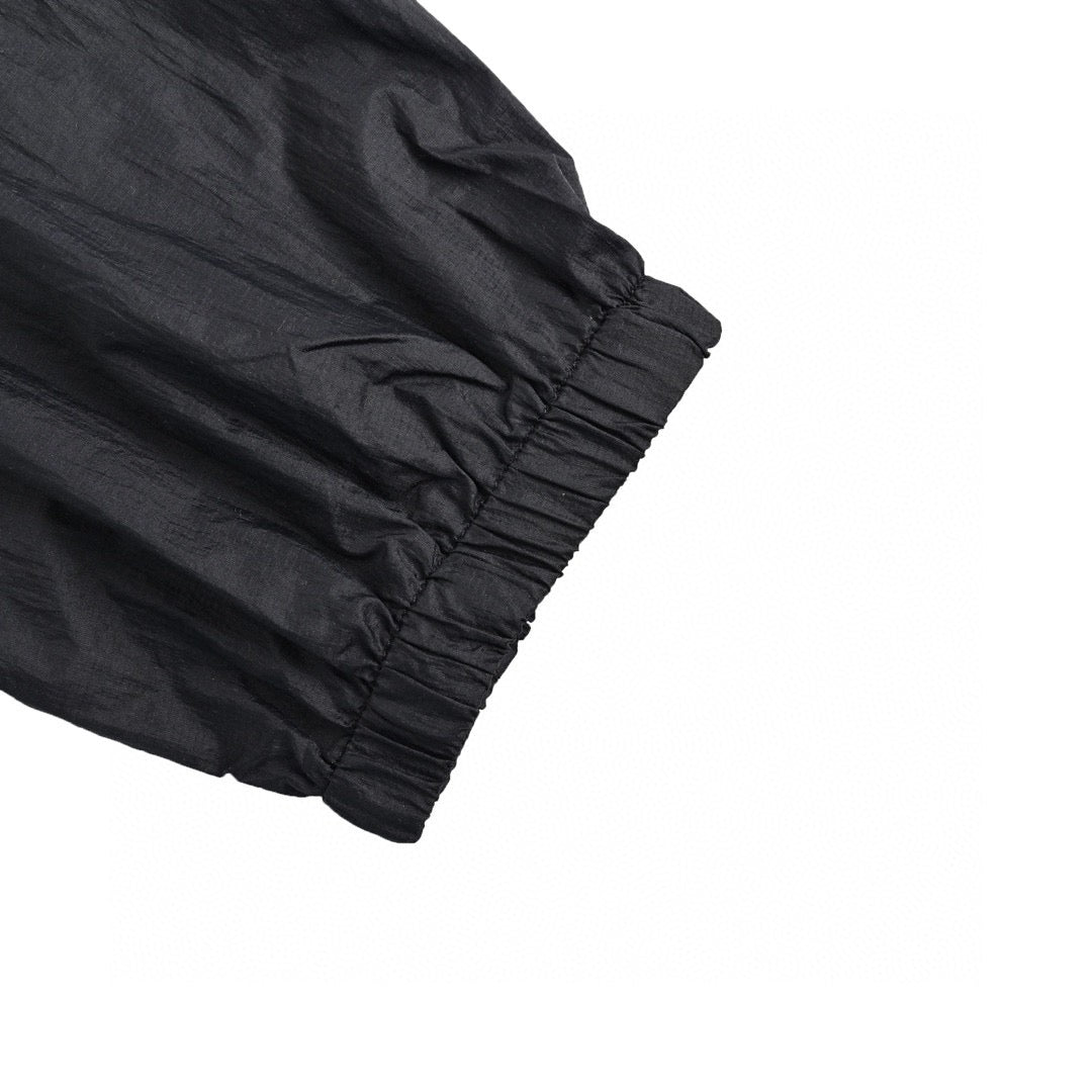 Prada Lightweight Hooded Jacket - - Black Unisex Streetwear Limited Edition - This Prada jacket features a sleek black design with the Prada logo on the chest.