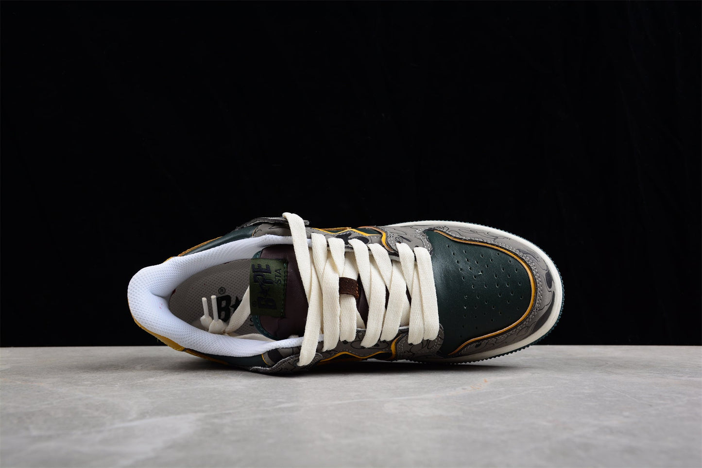 BAPE Sta Low-top Sneakers In And Yellow - Green Unisex Streetwear Limited Edition - **BAPE STA Low-Top Sneakers in Green and Yellow** Step into a world of vibrant style