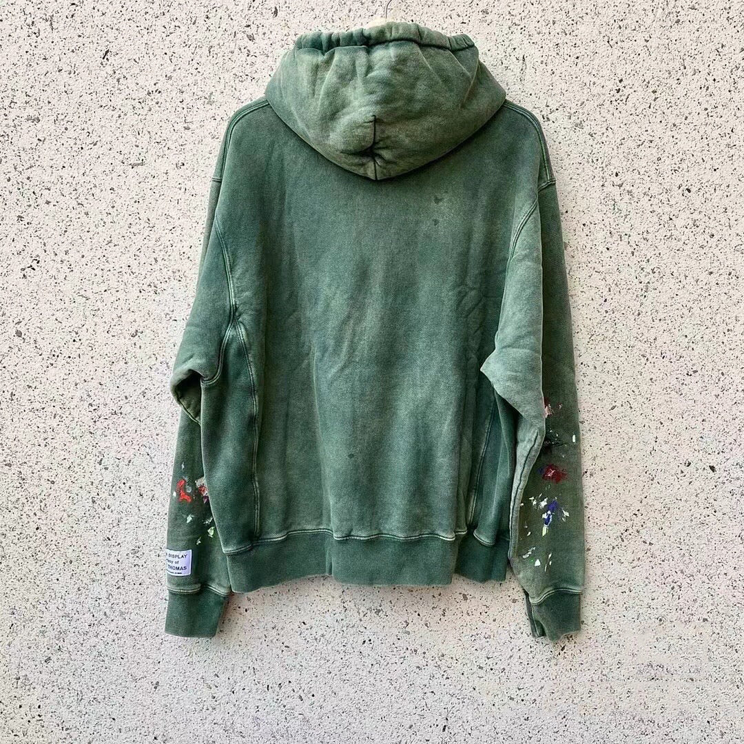 Gallery Dept. Property Of Hoodie Gd - Red Unisex Streetwear Limited Edition - ### Product Description: Gallery Dept. Green Distressed Hoodie Introducing the Gallery Dept. Green Distressed Hoodie,