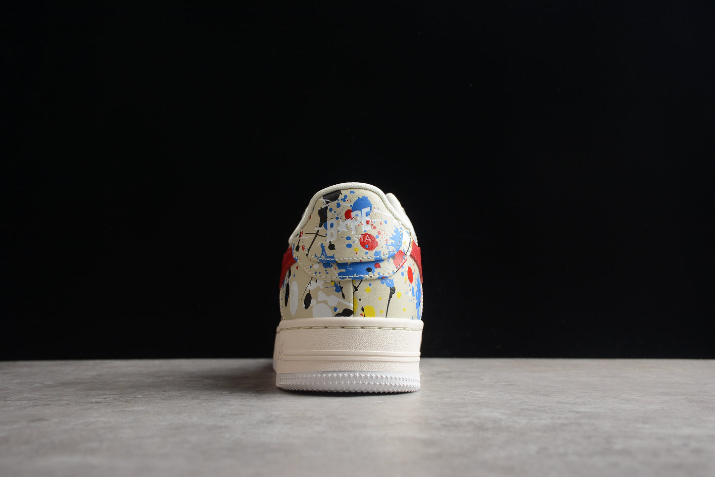 BAPE Sta Splatter Low-top Sneakers - Black Unisex Streetwear Limited Edition - **BAPE STA Splatter Low-Top Sneakers** Add a splash of vibrant creativity to your sneaker collection