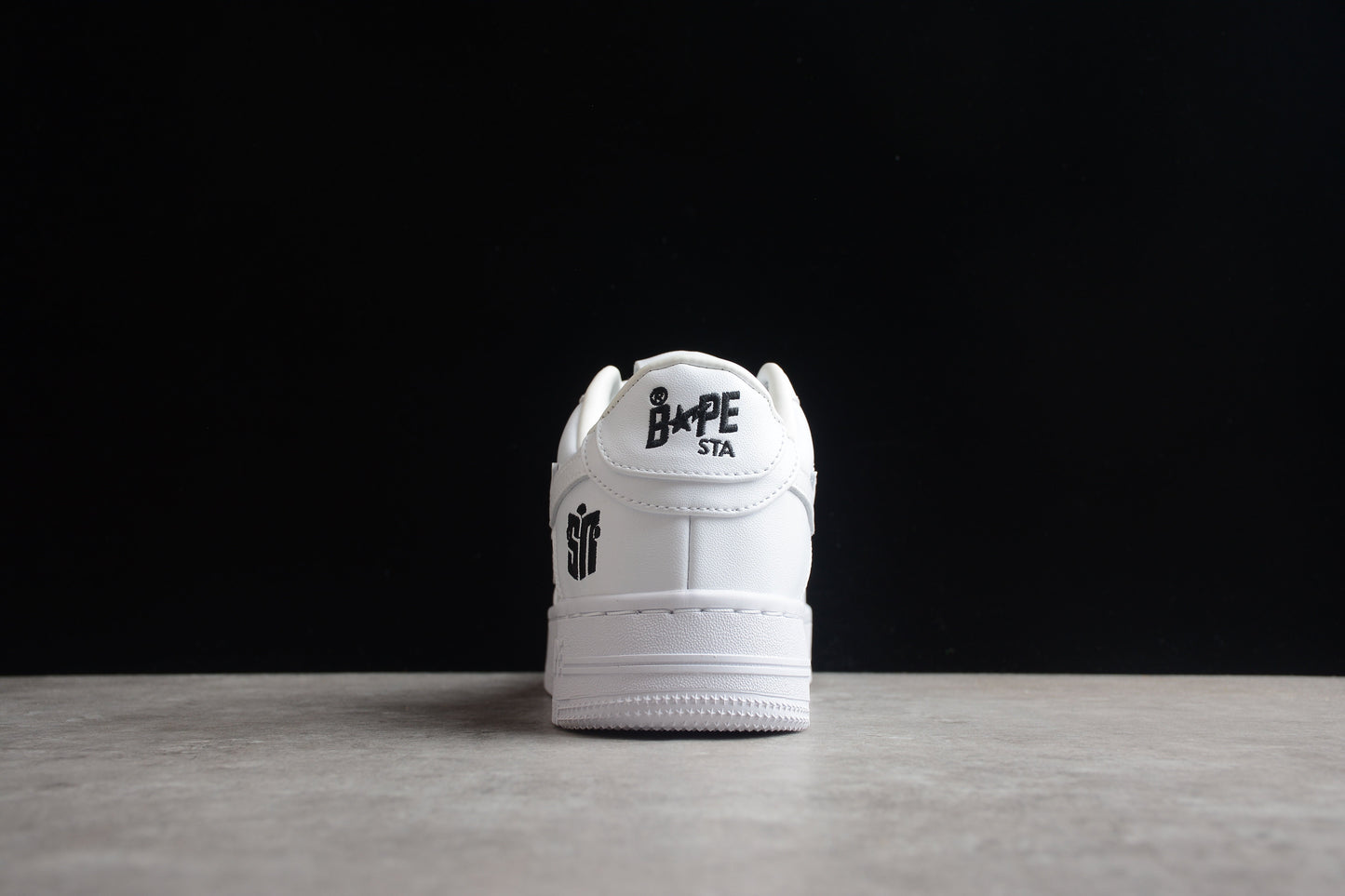 BAPE Sta Low Top Sneakers - White Unisex Streetwear Limited Edition - Introducing the BAPE STA Low Top Sneakers in Triple White C a perfect blend of