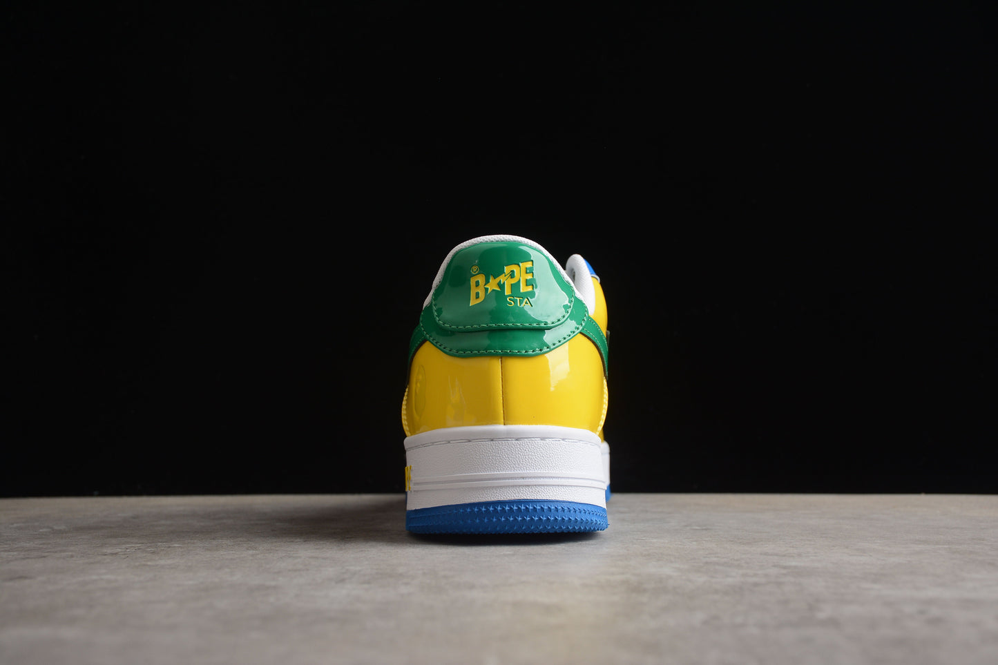 BAPE Sta Low-top Sneakers In Green, Blue, And Yellow Unisex Streetwear Limited Edition - **BAPE STA Low-Top Sneakers in Green, Blue, and Yellow** Introducing the BAPE STA Low-Top Sneakers