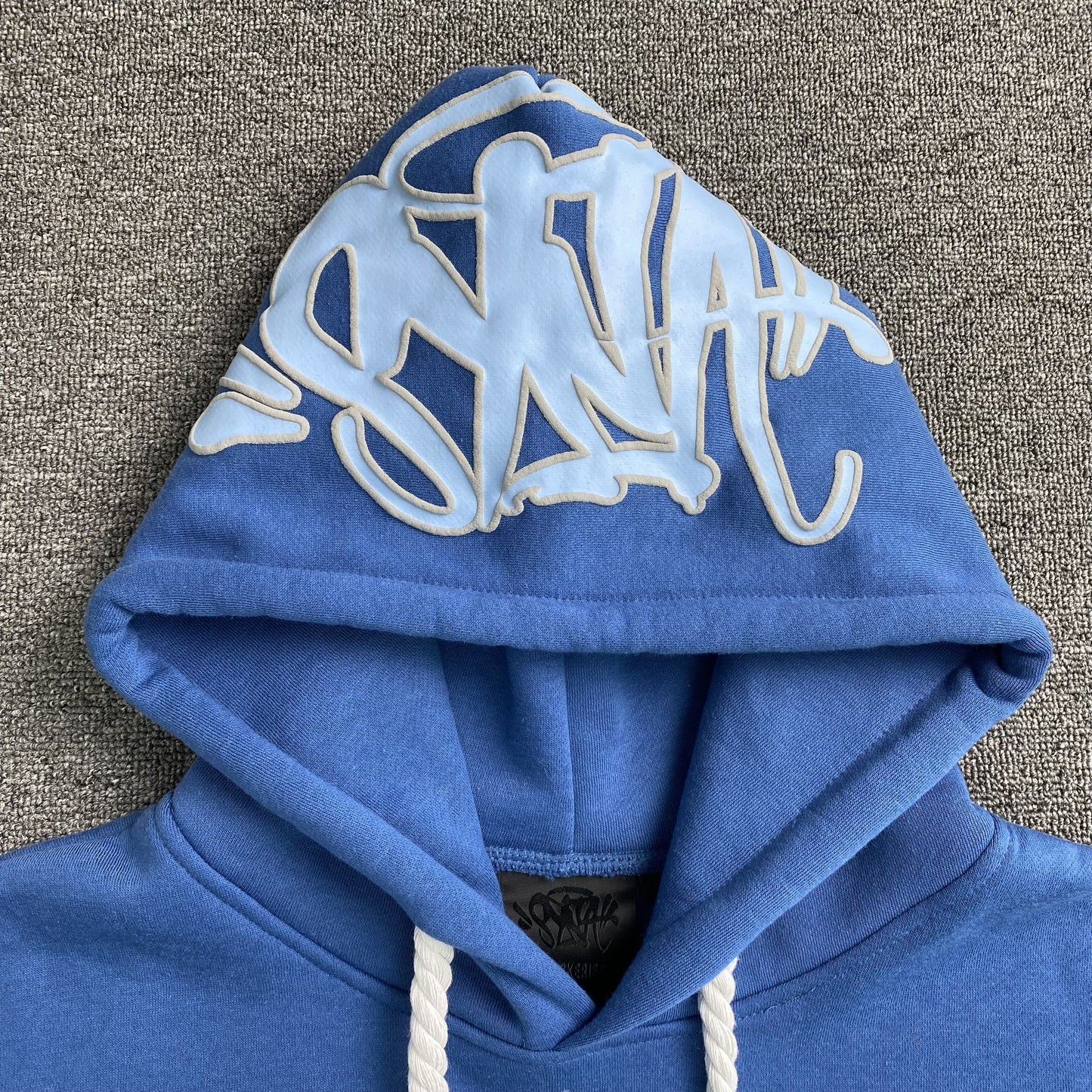 SYNA World Hood Logo Hoodie - Blue Unisex Streetwear Limited Edition