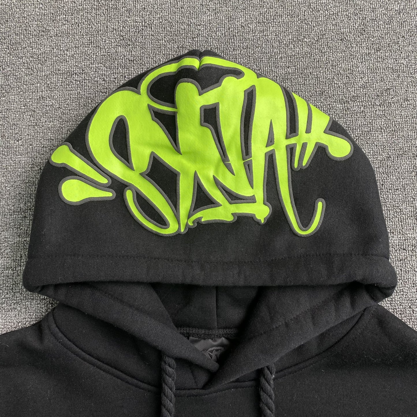 SYNA World Hood Logo Hoodie - Black Unisex Streetwear Limited Edition