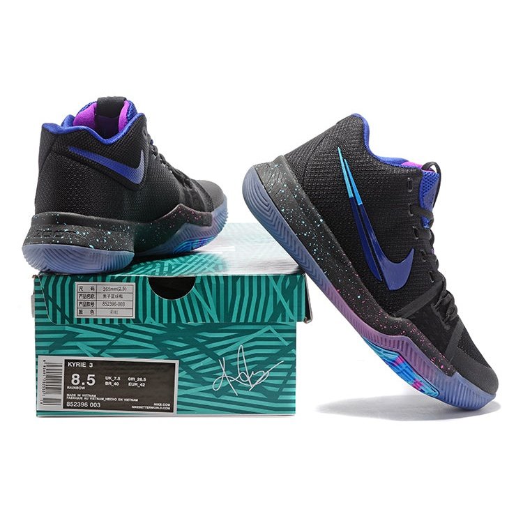NIKE Kyrie 3 - Flip The Switch Shoes - Black Unisex Streetwear Limited Edition