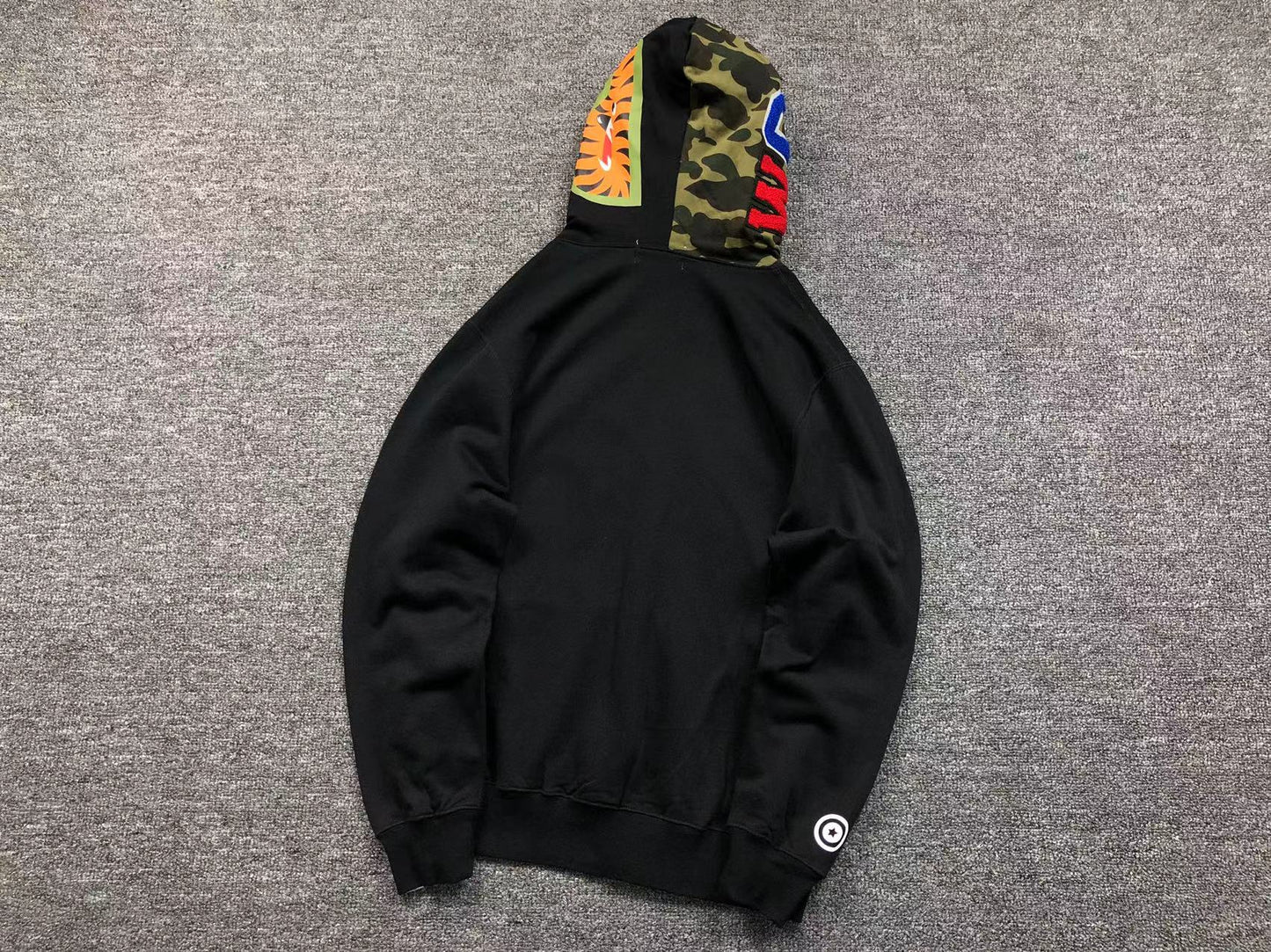 BAPE Shark Full Zip Hoodie - Black Unisex Streetwear Limited Edition