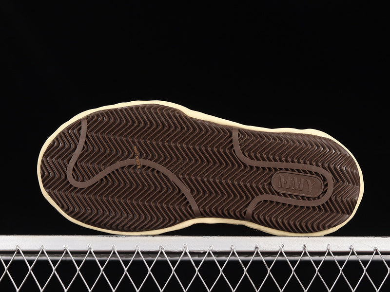 MAISON Mihara Yasuhiro Blakey Og Sole Leather Low Beige Sneakers - Black Unisex Streetwear Limited Edition