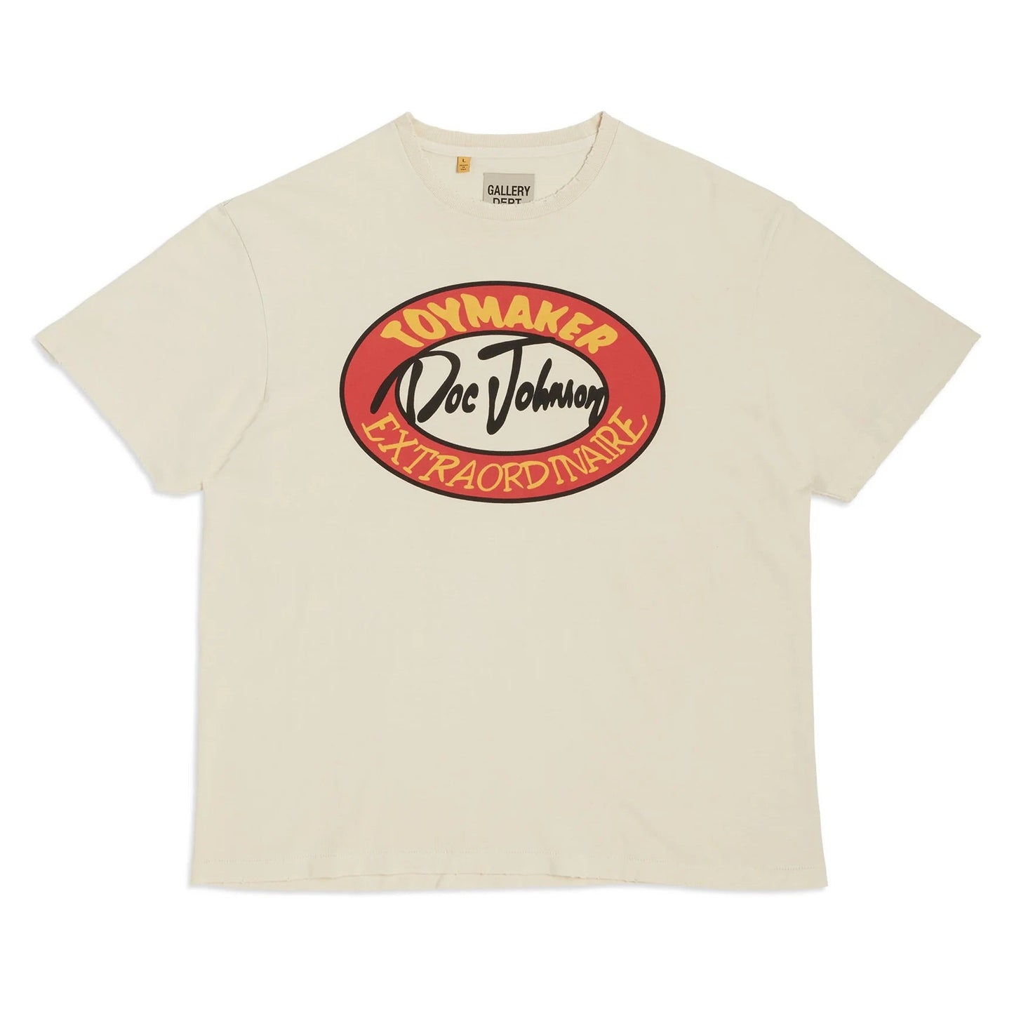 Gallery Dept. Toymaker Vintage Tee T-Shirt - Black Unisex Streetwear Limited Edition - **Gallery Dept. Doc Johnson Toymaker T-Shirt** Introducing the Gallery Dept. Doc Johnson Toymaker T-Shirt, a