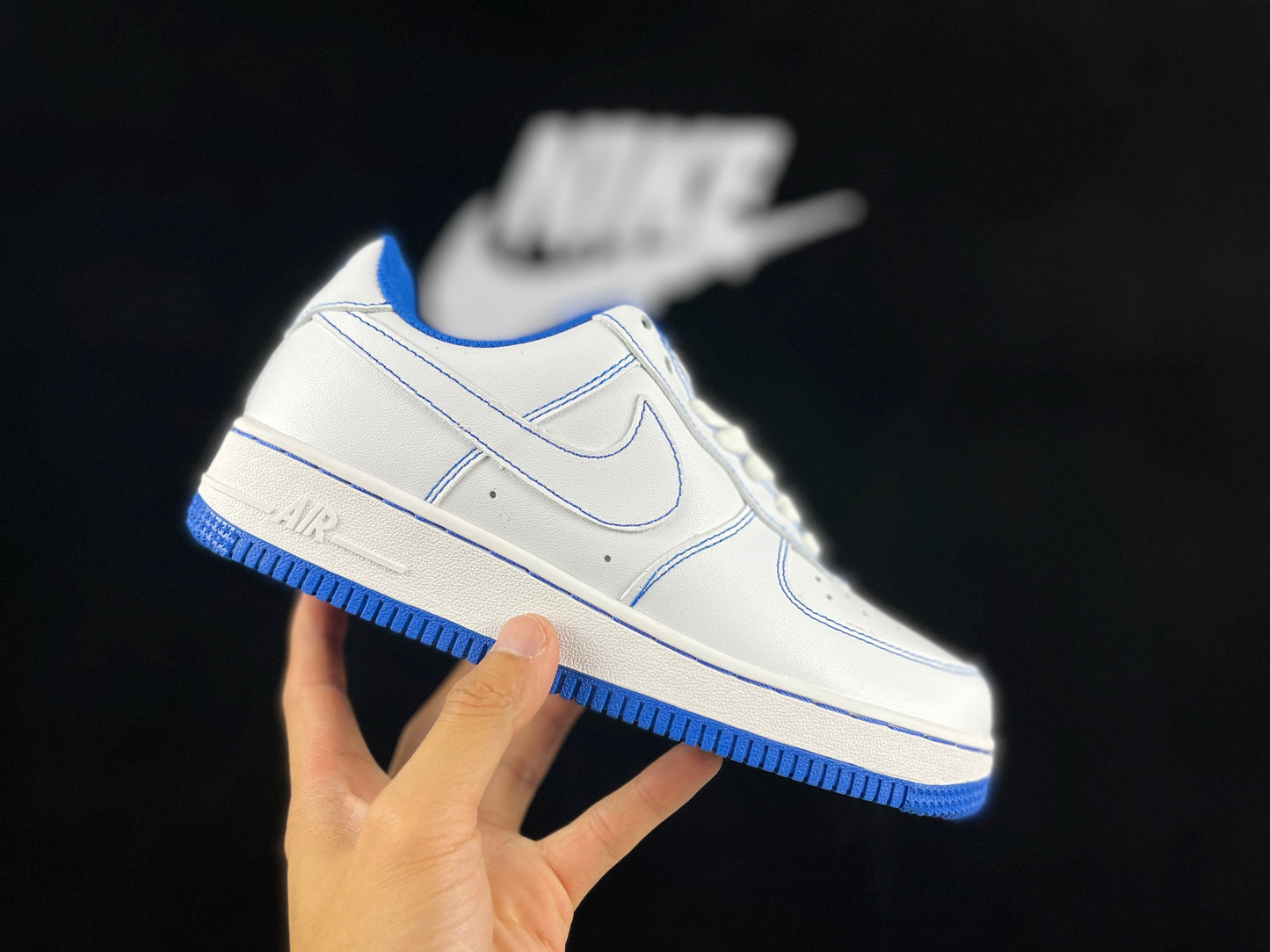 NIKE Air Force 1 'blue' Unisex Streetwear Limited Edition - **Nike Air Force 1 'Blue'** The Nike Air Force 1 'Blue' is a fresh, modern