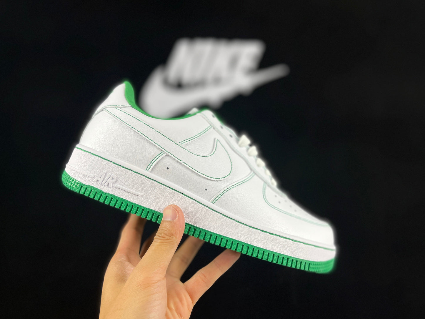 NIKE Air Force 1 'green' Unisex Streetwear Limited Edition - **Nike Air Force 1 'Green'** The Nike Air Force 1 'Green' delivers a fresh and