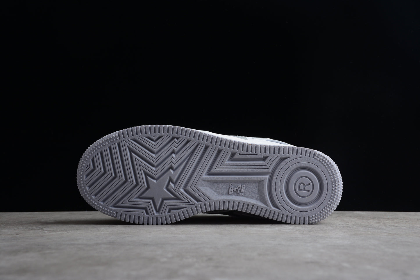 BAPE Sta Low-top Sneakers In And Gray - White Unisex Streetwear Limited Edition - **BAPE STA Low-Top Sneakers in White and Gray** Introducing the BAPE STA Low-Top Sneakers in