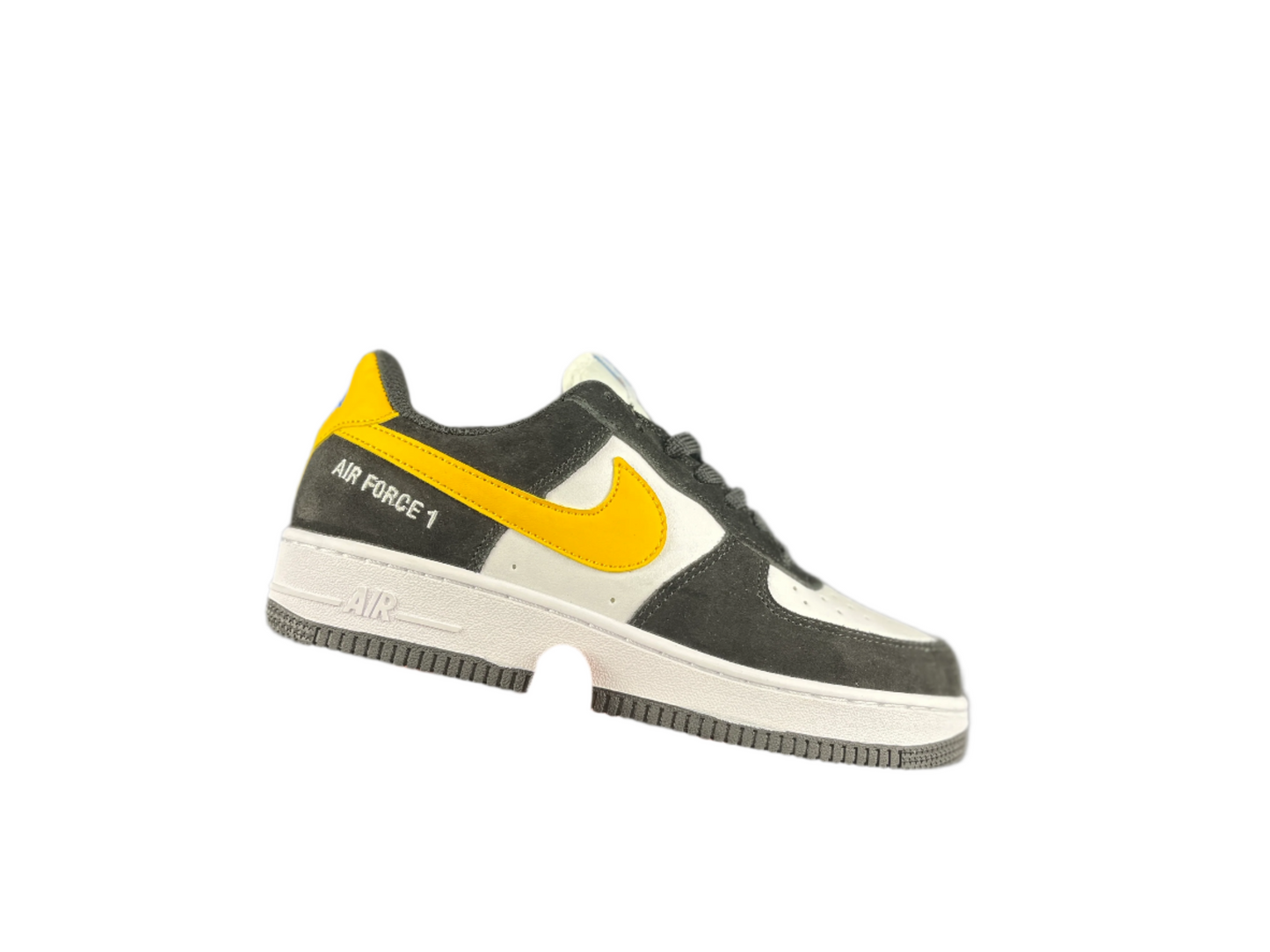 NIKE Air Force 1 Low 'black - White - Yellow Swoosh' Unisex Streetwear Limited Edition - **Nike Air Force 1 Low 'Black/White/Yellow Swoosh'** The Nike Air Force 1 Low 'Black/White/Yellow Swoosh'
