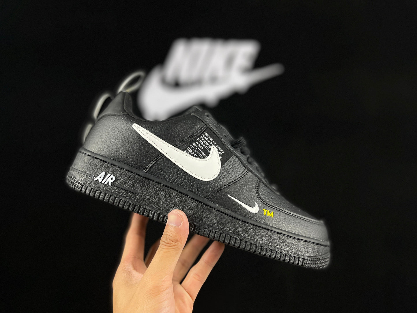 NIKE Air Force 1 Low 'all Black' Unisex Streetwear Limited Edition - **Nike Air Force 1 Low 'All Black'** The Nike Air Force 1 Low 'All Black'