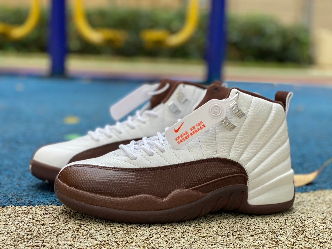 Jordan 12 Retro 'chocolate Brown' Sneakers Unisex Streetwear Limited Edition - **Product Description: Air Jordan 12 Retro 'Chocolate Brown'** The Air Jordan 12 Retro 'Chocolate Brown'