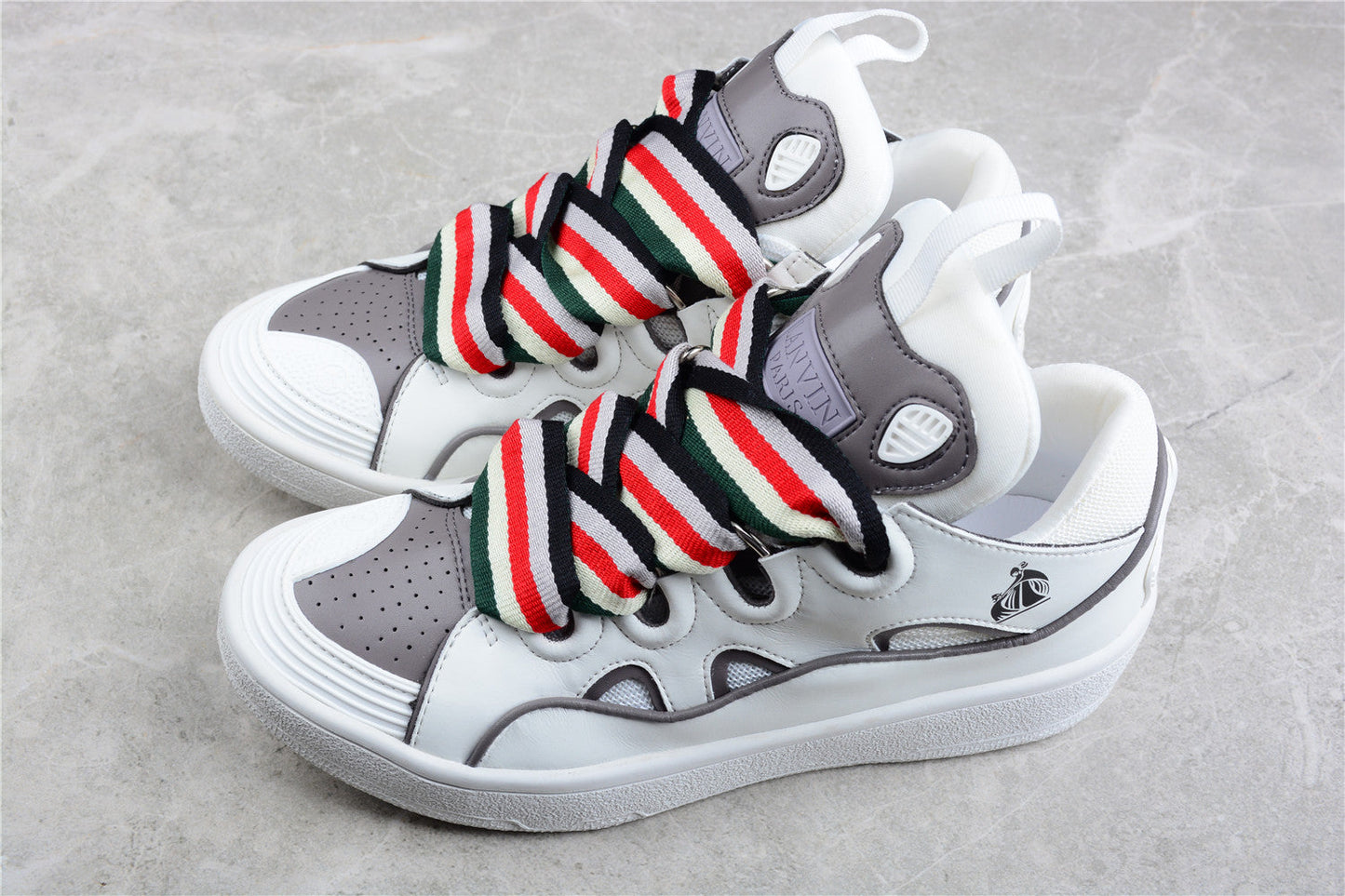 Lanvin And Grey Sneaker T-Shirt - White Unisex Streetwear Limited Edition - ### Lanvin White and Grey Sneaker Elevate your sneaker collection with the Lanvin White and