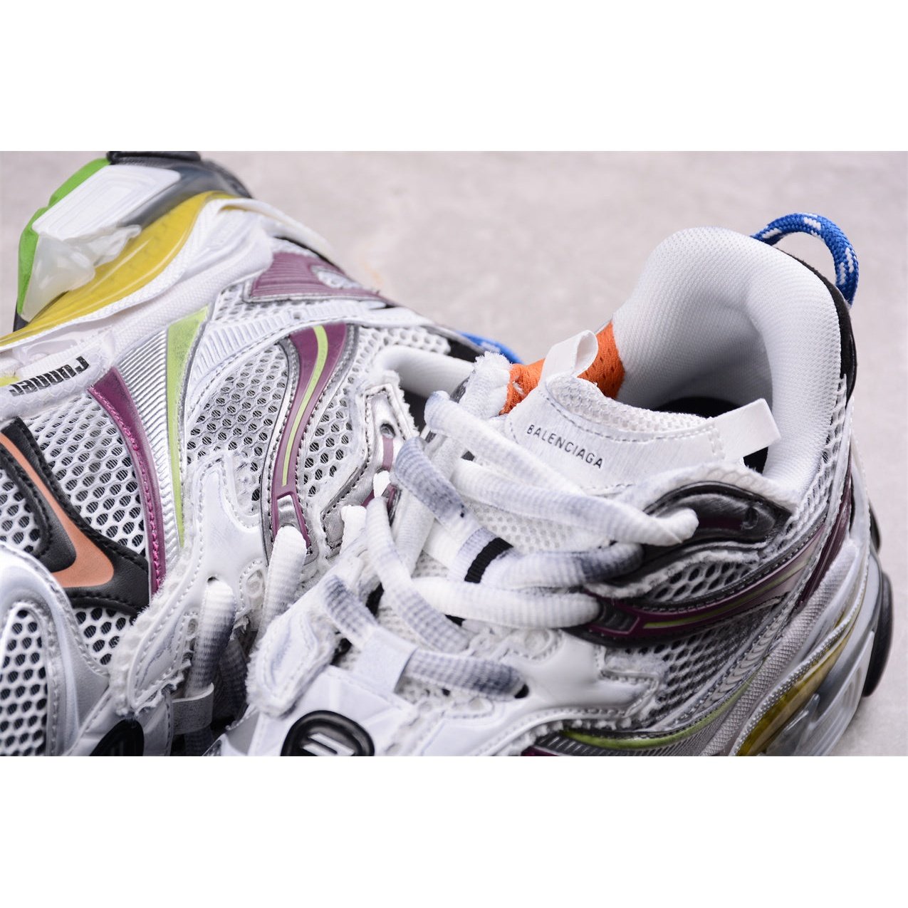 BALENCIAGA Runner - Multicolored Sneakers Unisex Streetwear Limited Edition - Introducing the BALENCIAGA Runner in Multicolored, a dynamic blend of style and performance. These sneakers