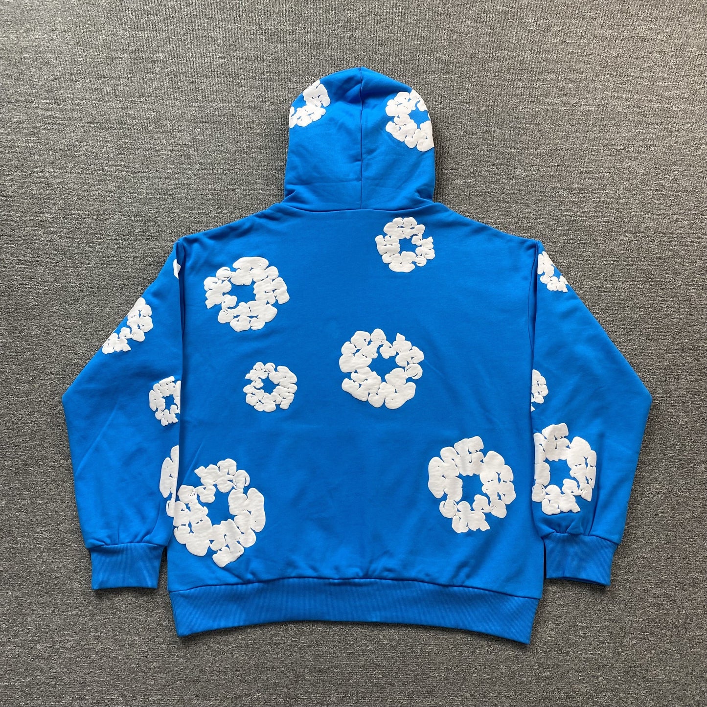 DENIM Tears Cotton Wreath Hoodie Azure - Blue Unisex Streetwear Limited Edition
