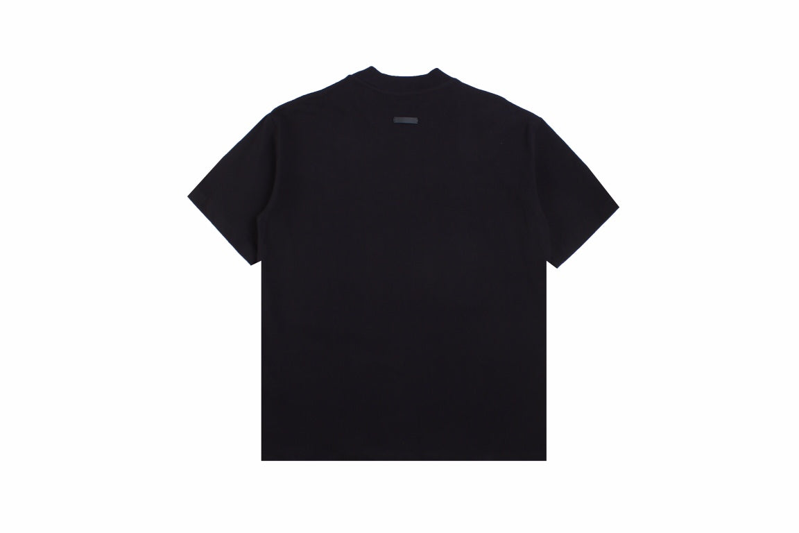 FEAR Of God Eternal T-shirt - Black Unisex Streetwear Limited Edition - The FEAR OF GOD ETERNAL T-SHIRT BLACK - REPLICA captures the essence of minimalist luxury