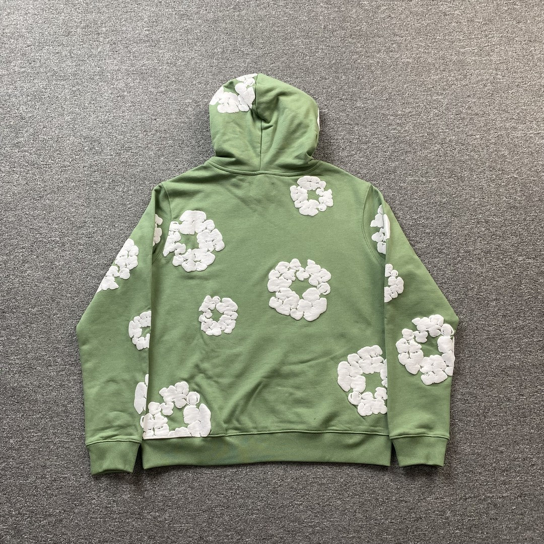 DENIM Tears Cotton Wreath Hoodie Light - Green Unisex Streetwear Limited Edition
