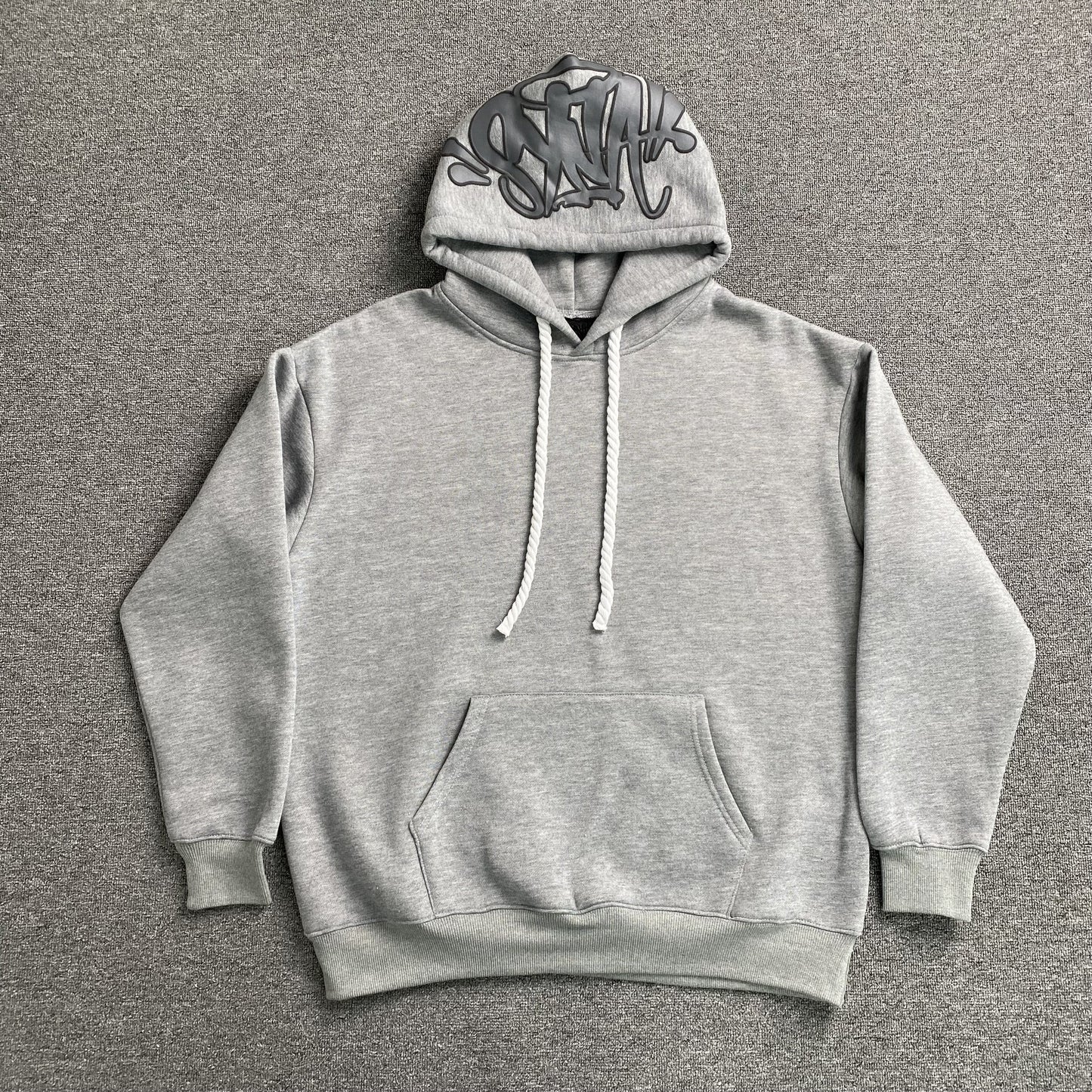 SYNA World Hood Logo Hoodie - Grey Unisex Streetwear Limited Edition