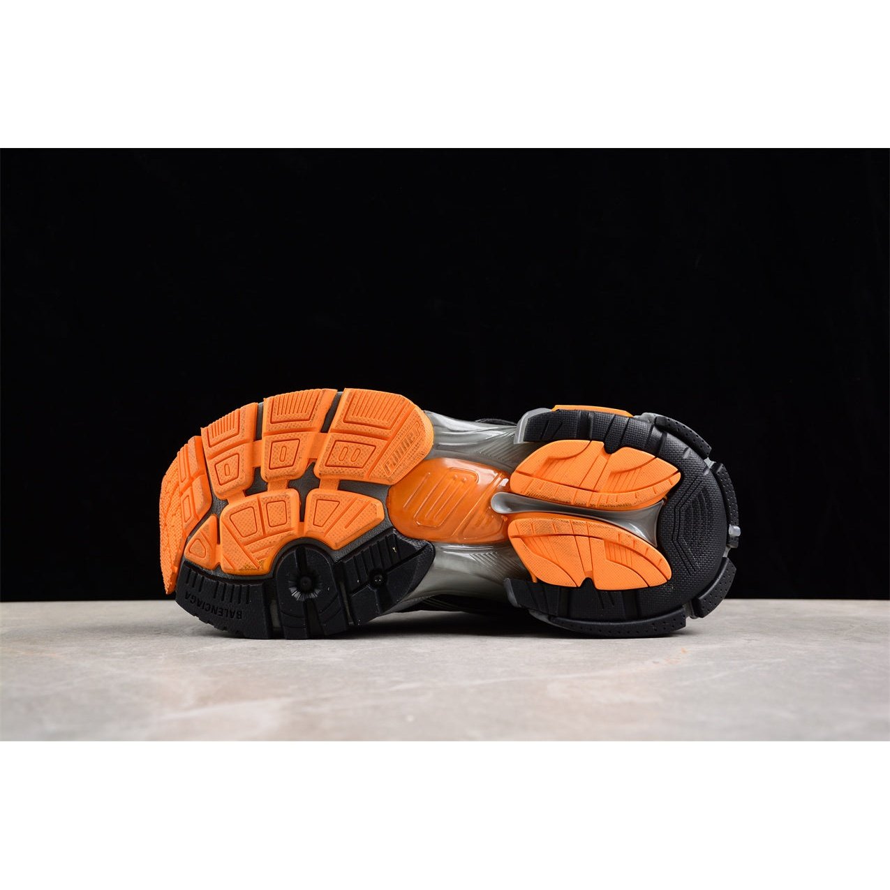 BALENCIAGA Runner - Grey Orange Sneakers - Black Unisex Streetwear Limited Edition - The Balenciaga Runner x Black Grey Orange sneakers showcase a striking blend of style and