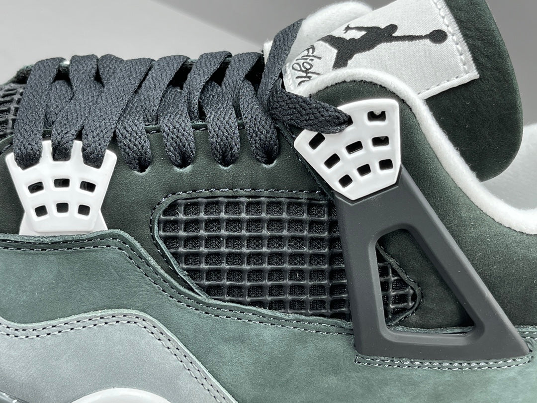 AIR Jordan 4 - Fear - Black Unisex Streetwear Limited Edition - The AIR JORDAN 4 FEAR - REPLICA embodies bold design and a timeless edge, making