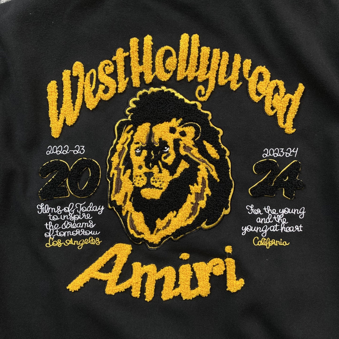AMIRI Lion Varsity Jacket - Red Unisex Streetwear Limited Edition - The AMIRI LION VARSITY JACKET - REPLICA embodies luxury streetwear with a rebellious edge ,