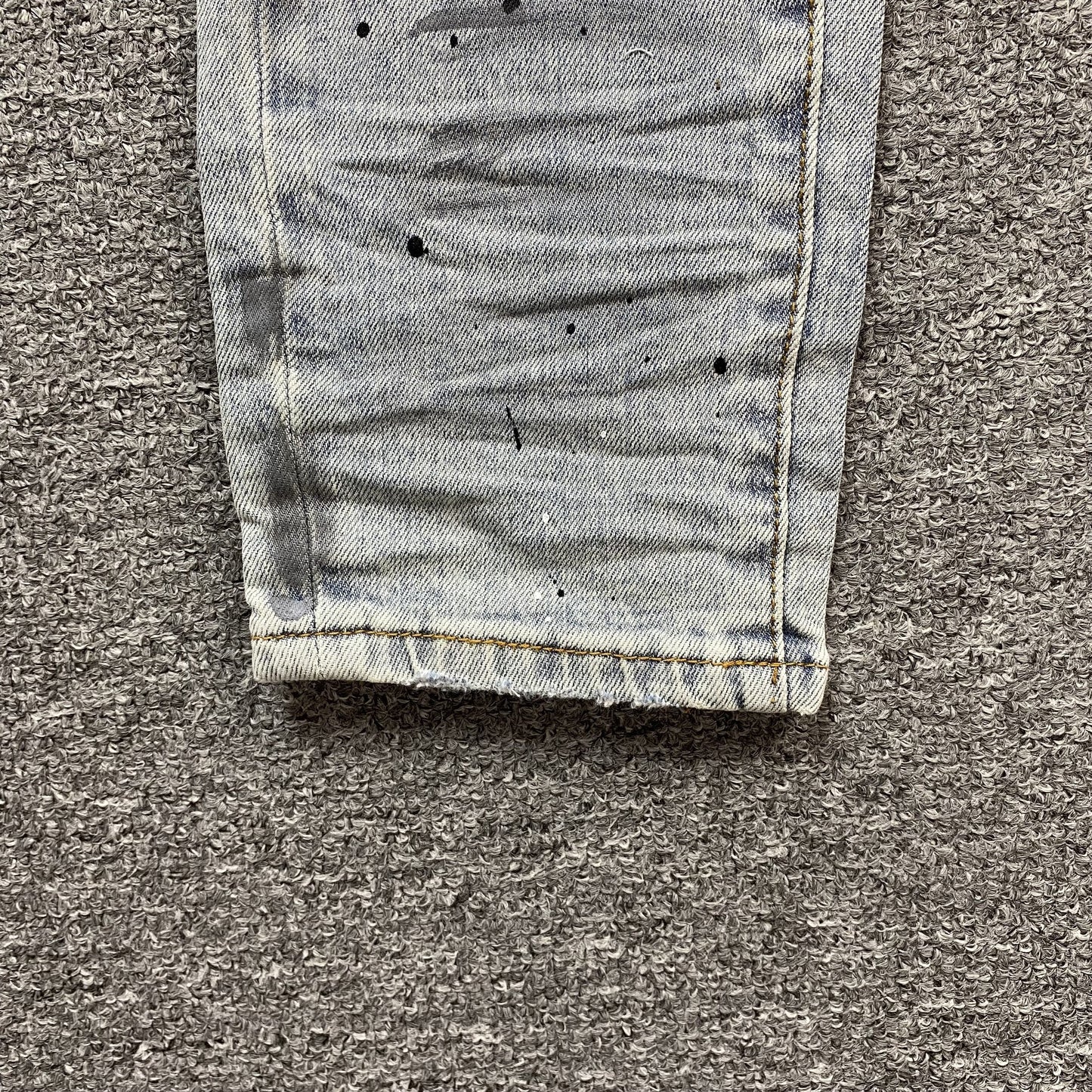 AMIRI M - 1 Painter Jeans Hoodie - Blue Unisex Streetwear Limited Edition - The AMIRI MX1 PAINTER JEANS BLUE - REPLICA combine luxury craftsmanship with raw streetwear aesthetics