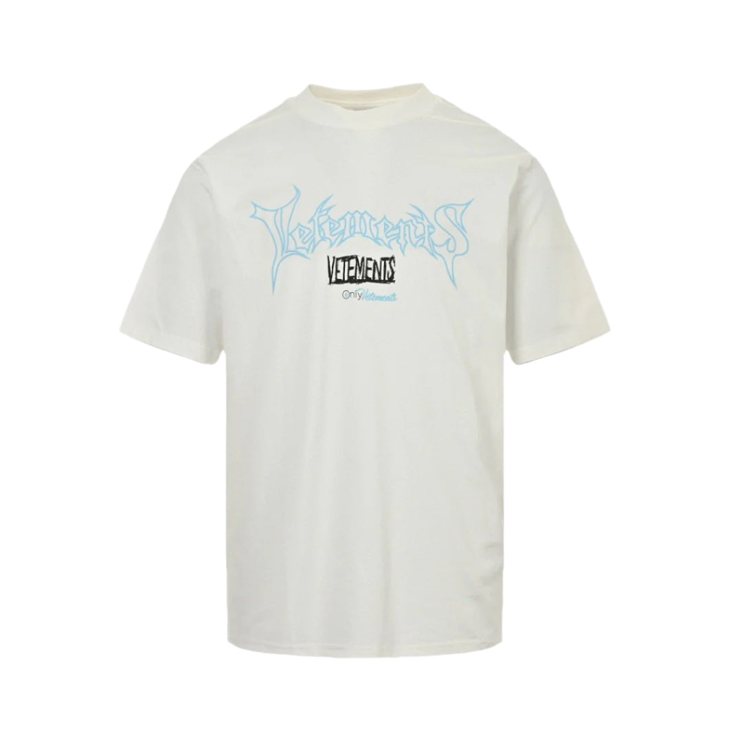 BALENCIAGA - Vetements Logo T-shirt - White Unisex Streetwear Limited Edition
