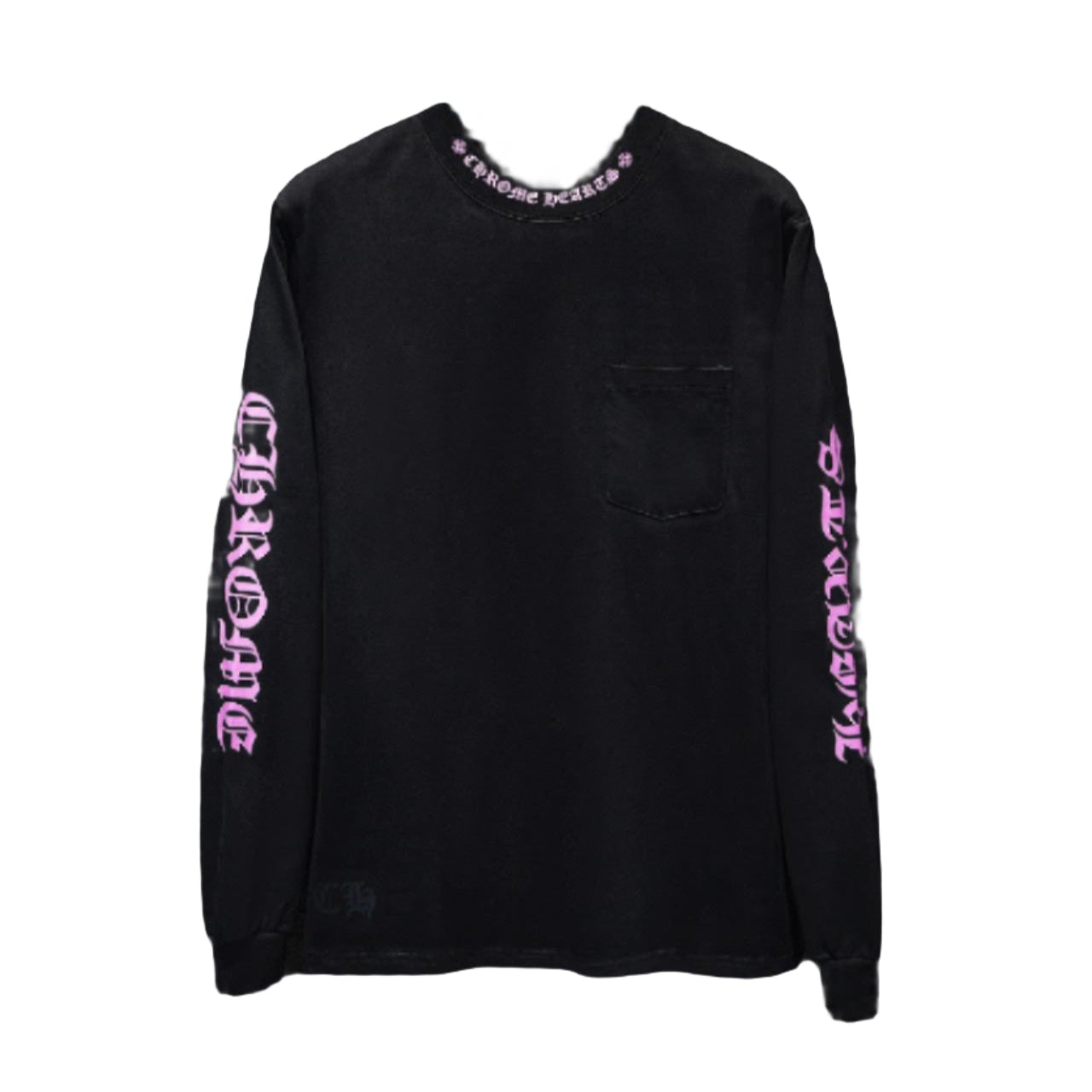 CHROME Hearts Purple Collar Longsleeve - Black Unisex Streetwear Limited Edition