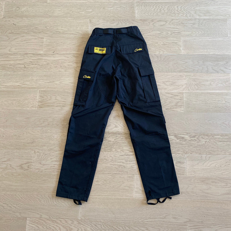 CORTEIZ Alcatraz Guerrilaz Cargo Pants - Yellow - Black Unisex Streetwear Limited Edition