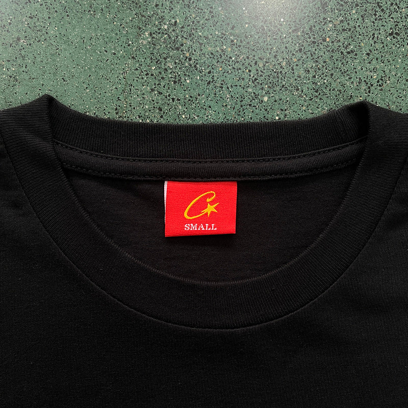 CORTEIZ Allstarz Skydiver Tee T-Shirt - Black Unisex Streetwear Limited Edition - The CORTEIZ ALLSTARZ SKYDIVER TEE BLACK - REPLICA takes streetwear to new heights with its