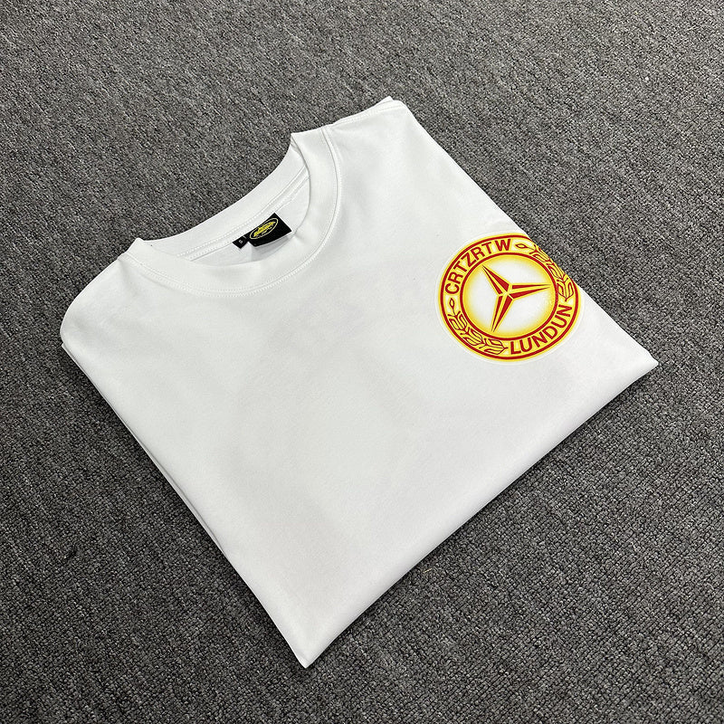 CORTEIZ Benz T-shirt - White Unisex Streetwear Limited Edition - The CORTEIZ BENZ T-SHIRT WHITE - REPLICA brings bold streetwear energy to your wardrobe with