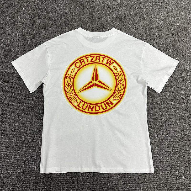 CORTEIZ Benz T-shirt - White Unisex Streetwear Limited Edition - The CORTEIZ BENZ T-SHIRT WHITE - REPLICA brings bold streetwear energy to your wardrobe with