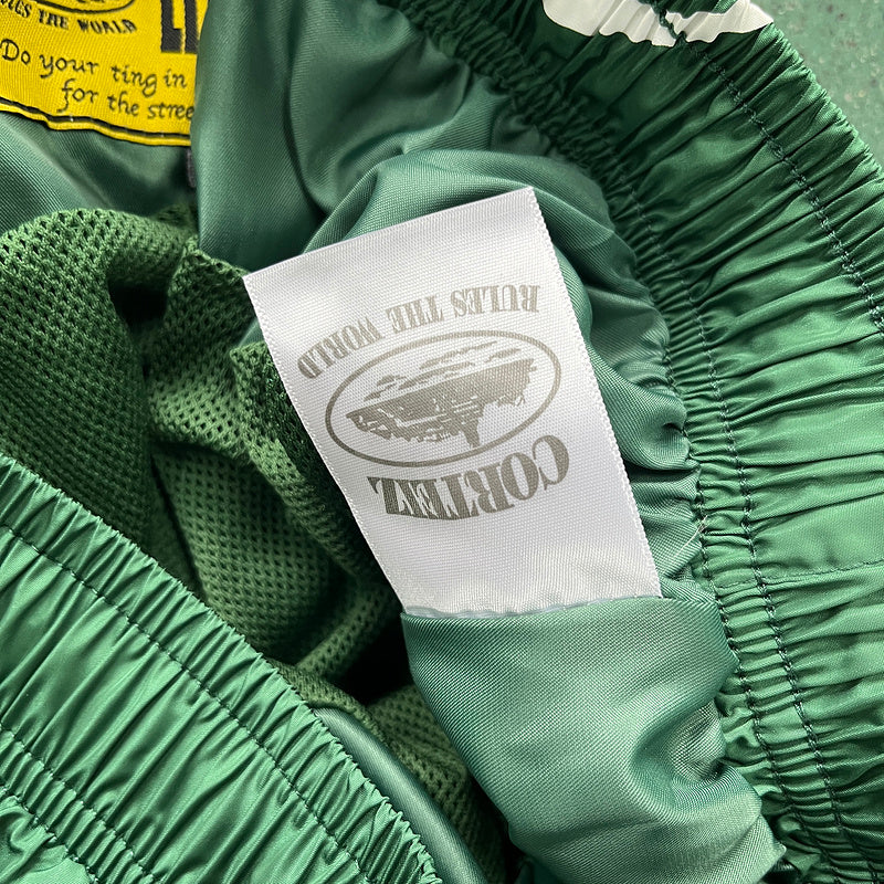CORTEIZ Megashuku Joggers Jogger Pants - Green Unisex Streetwear Limited Edition - The CORTEIZ MEGASHUKU JOGGERS GREEN - REPLICA combine bold streetwear design with unmatched comfort. Crafted