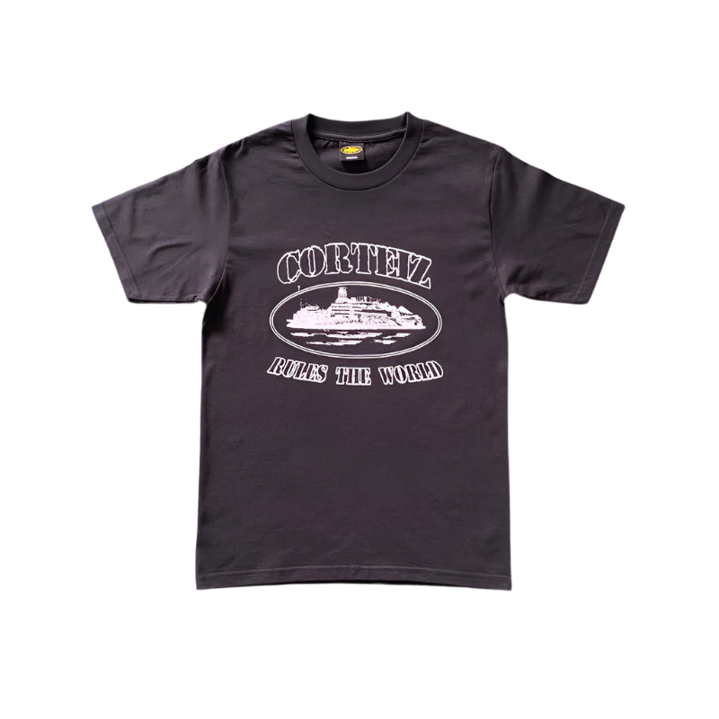 CORTEIZ Og Alcatraz Tee White T-Shirt - Black Unisex Streetwear Limited Edition - The CORTEIZ OG ALCATRAZ TEE BLACK WHITE - REPLICA is a perfect blend of bold