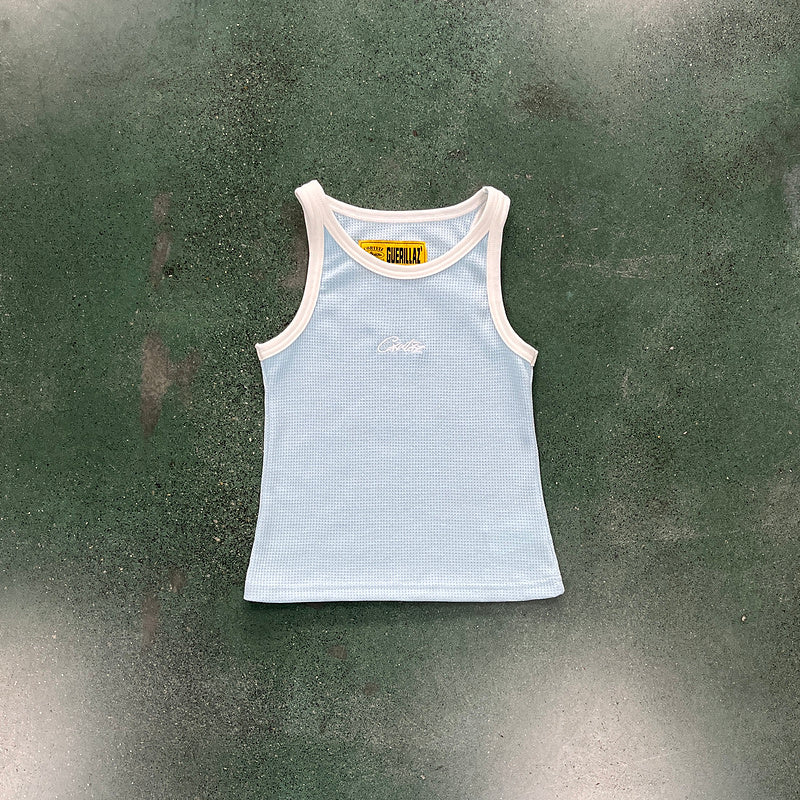 CORTEIZ Tank Top Baby Women's - Blue Unisex Streetwear Limited Edition - The CORTEIZ TANK TOP BABY BLUE WOMEN'S - REPLICA adds a fresh, vibrant touch to