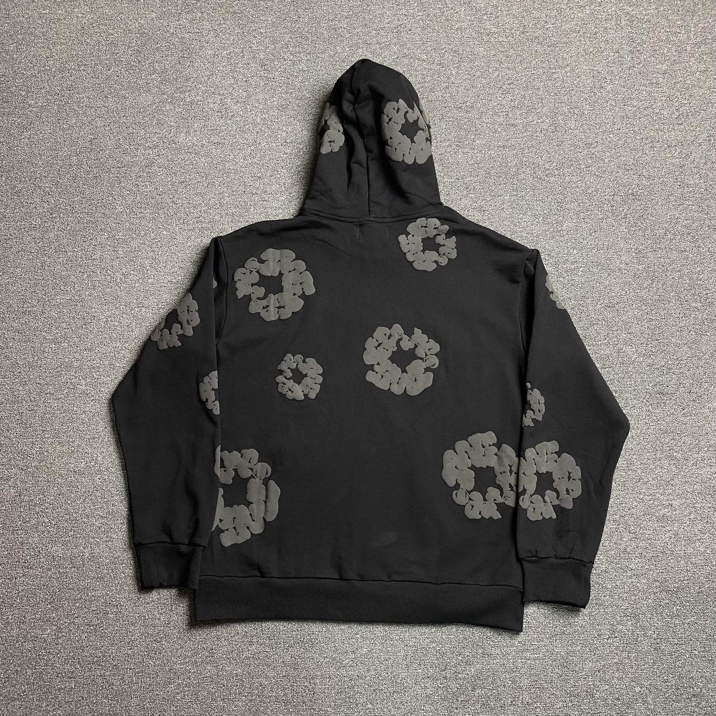 DENIM Tears Cotton Wreath Hoodie Monochrome - Black Unisex Streetwear Limited Edition - The Denim Tears Cotton Wreath Hoodie Monochrome Black Replica combines timeless style with unbeatable comfort,