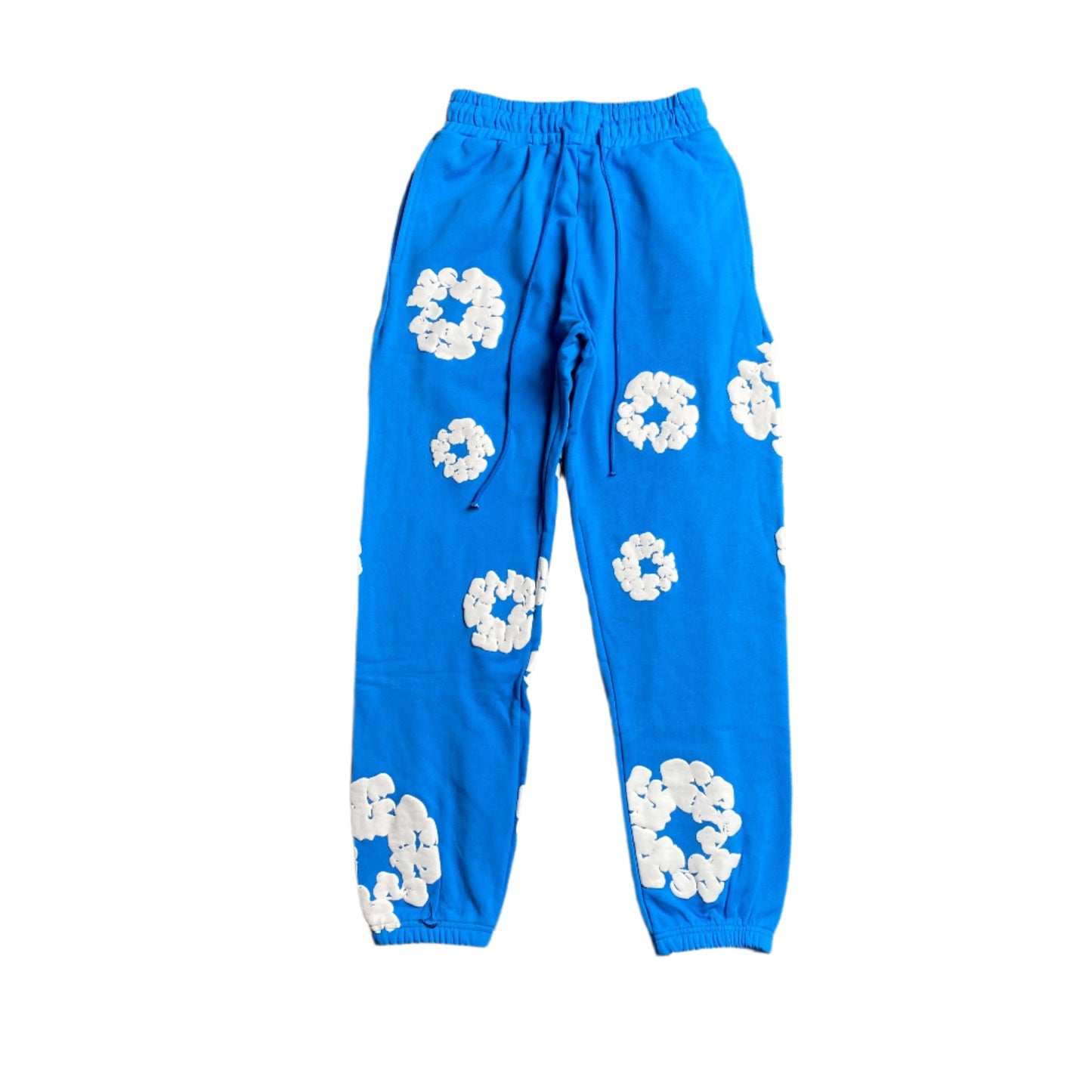 DENIM Tears Cotton Wreath Sweatpants Azure - Blue Unisex Streetwear Limited Edition