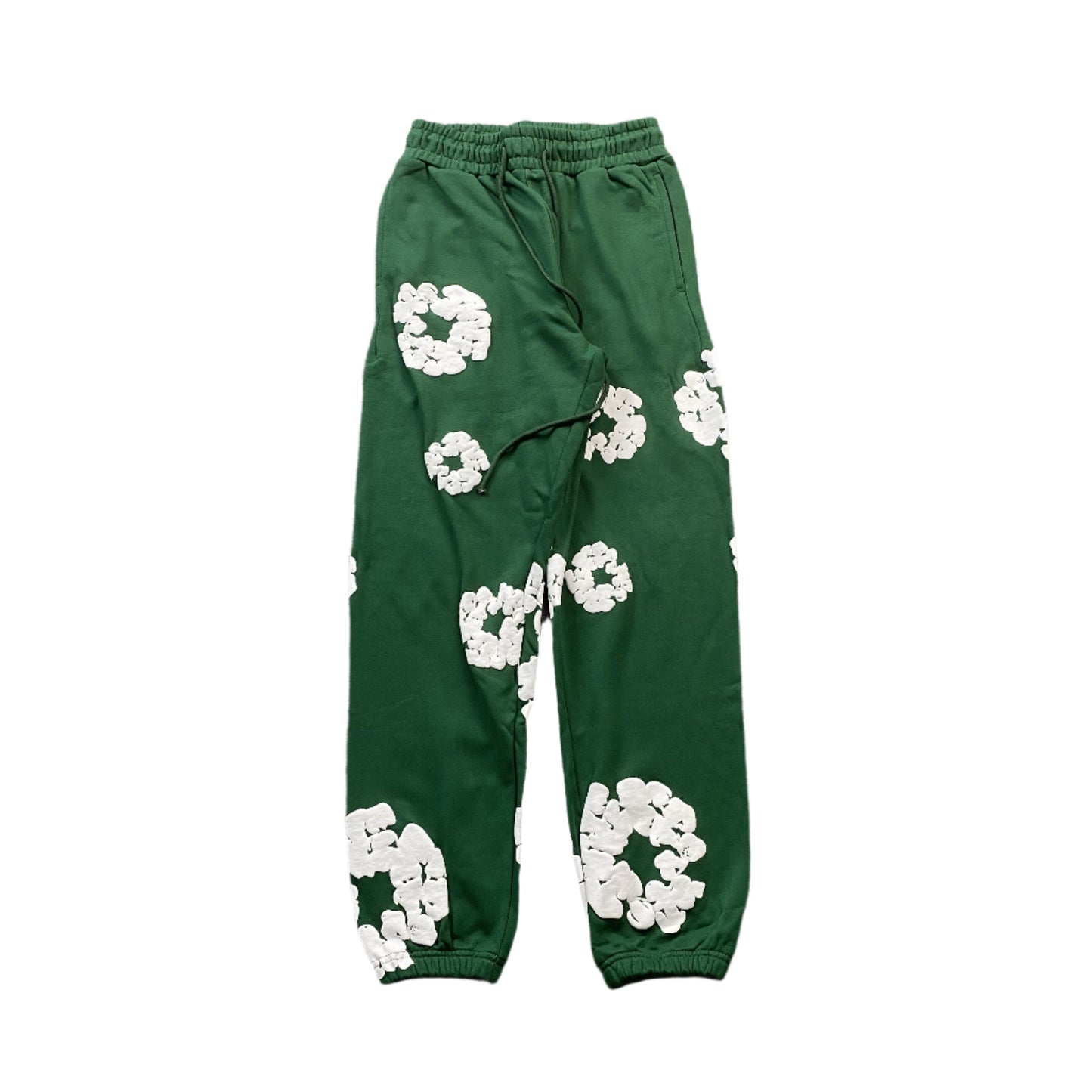 DENIM Tears Cotton Wreath Sweatpants Dark - Green Unisex Streetwear Limited Edition - The Denim Tears Cotton Wreath Sweatpants Grey Replica deliver the perfect balance of comfort and