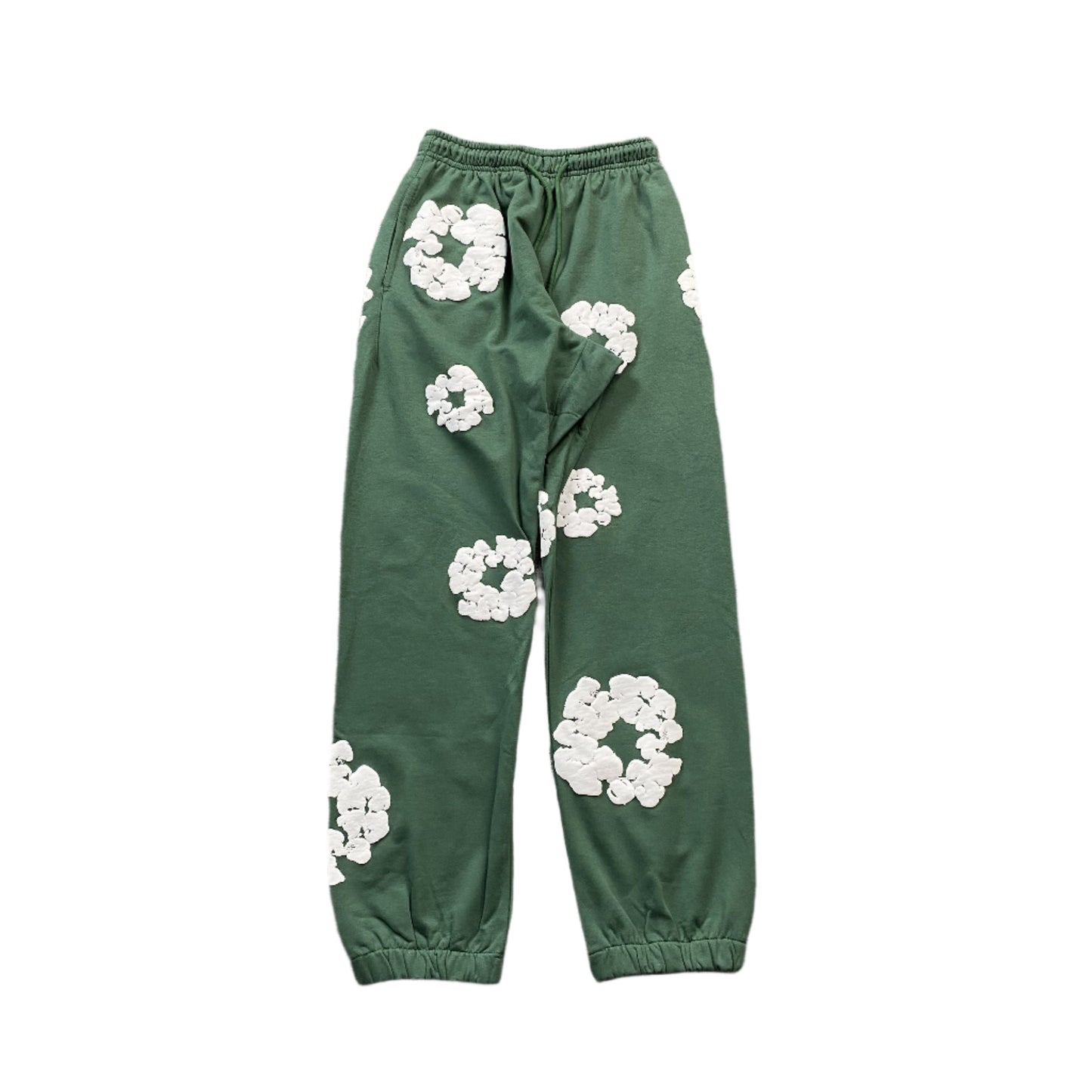 DENIM Tears Cotton Wreath Sweatpants - Green Unisex Streetwear Limited Edition - The Denim Tears Cotton Wreath Sweatpants Grey Replica deliver the perfect balance of comfort and