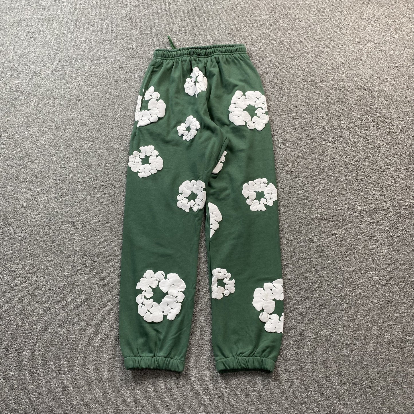 DENIM Tears Cotton Wreath Sweatpants - Green Unisex Streetwear Limited Edition - The Denim Tears Cotton Wreath Sweatpants Grey Replica deliver the perfect balance of comfort and