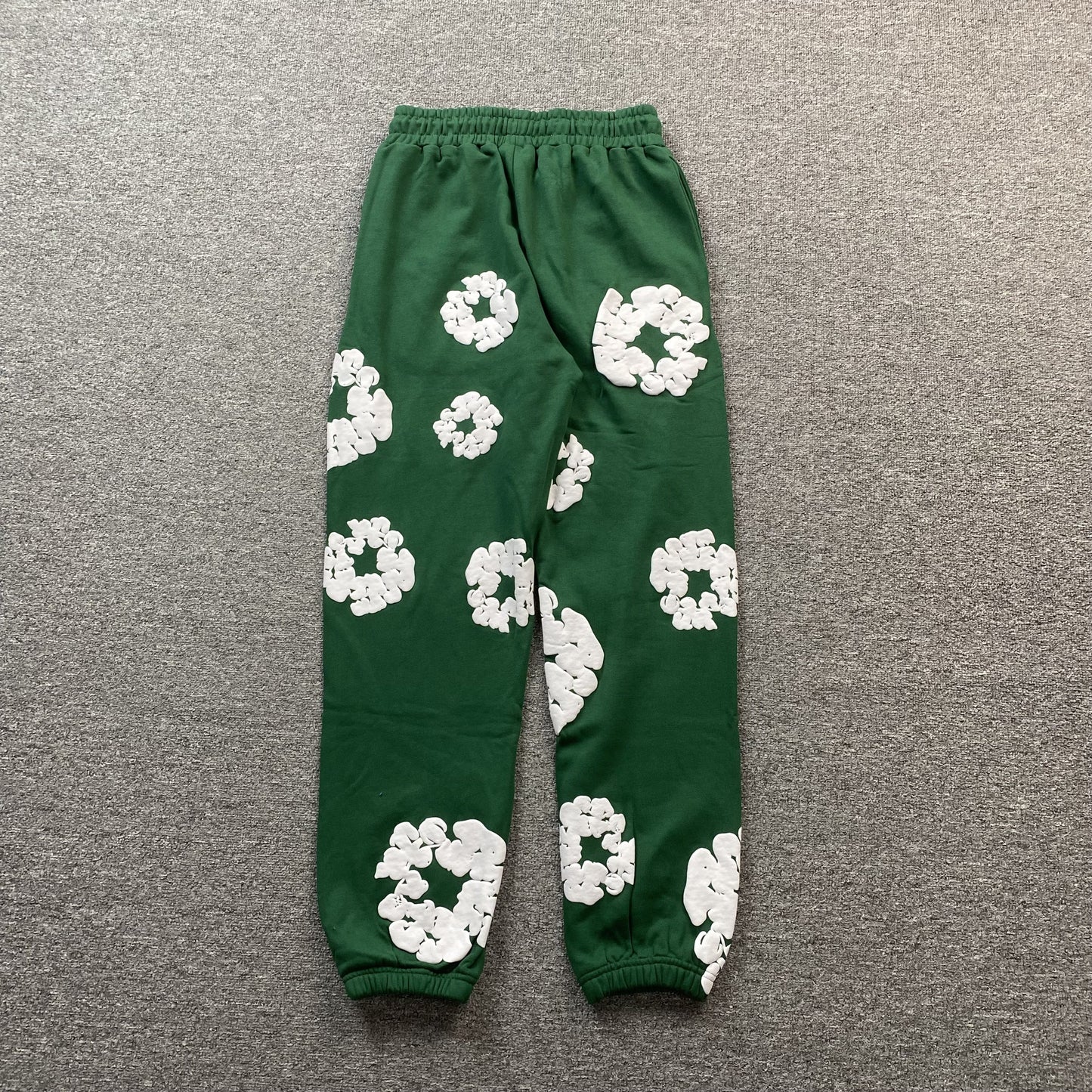 DENIM Tears Cotton Wreath Sweatpants Dark - Green Unisex Streetwear Limited Edition - The Denim Tears Cotton Wreath Sweatpants Grey Replica deliver the perfect balance of comfort and