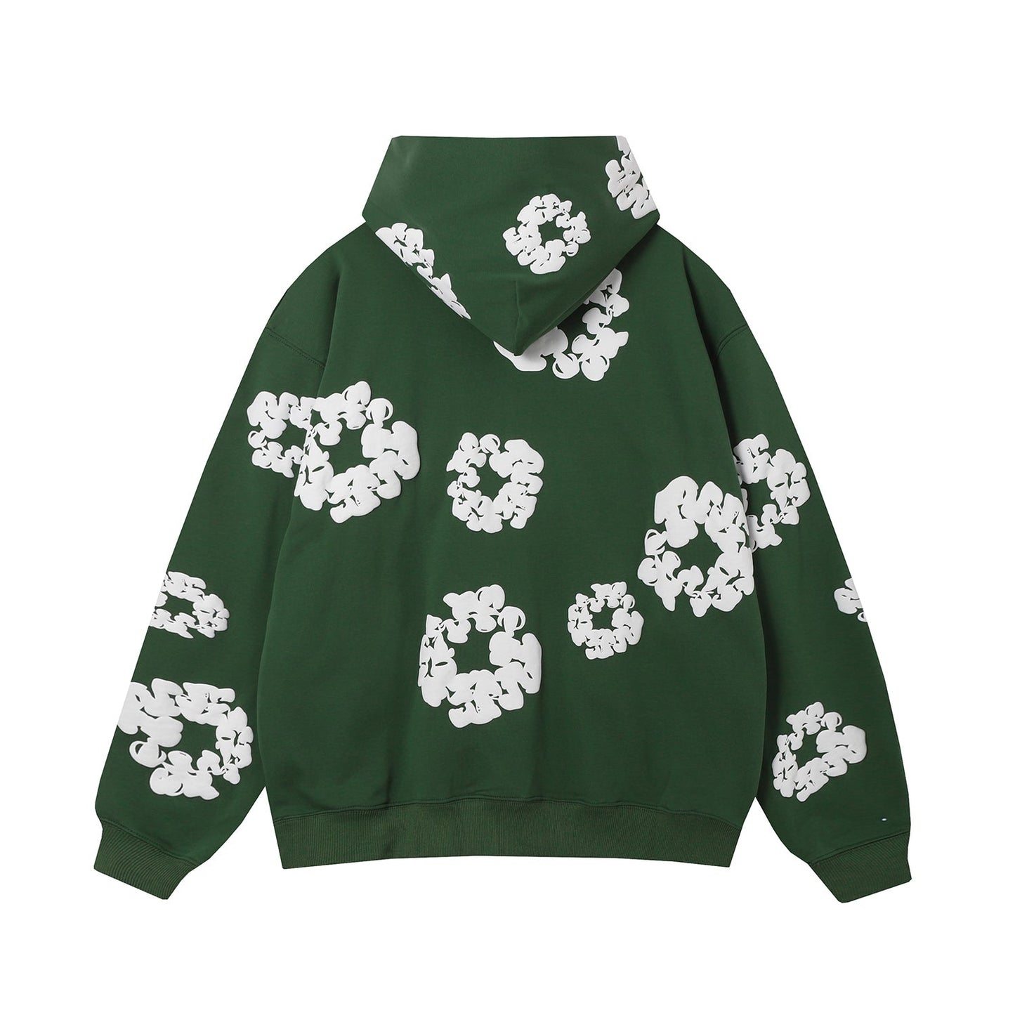 DENIM Tears Cotton Wreath Hoodie Dark - Green Unisex Streetwear Limited Edition - The Denim Tears Cotton Wreath Hoodie Green Replica combines timeless style with unbeatable comfort, offering