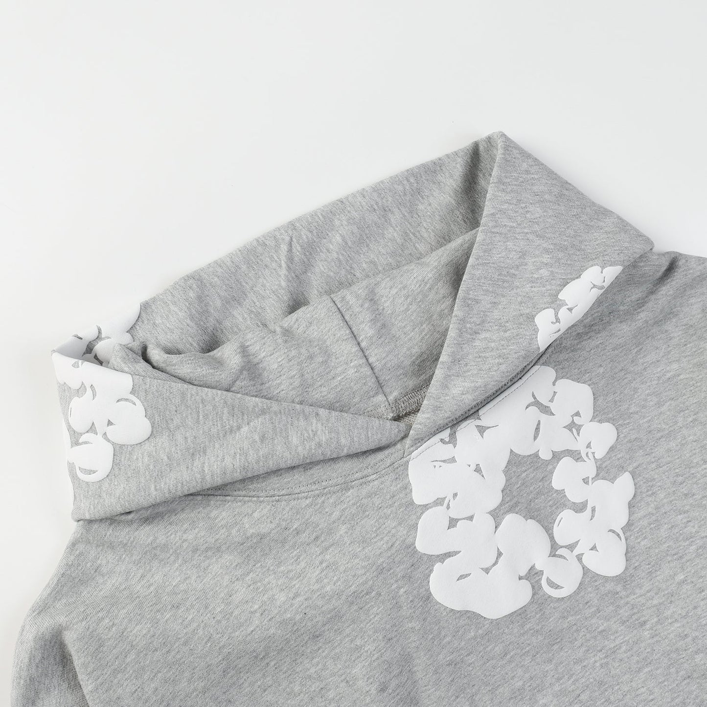 DENIM Tears Cotton Wreath Hoodie - Grey Unisex Streetwear Limited Edition - The Denim Tears Cotton Wreath Hoodie Grey Replica combines timeless style with unbeatable comfort, offering