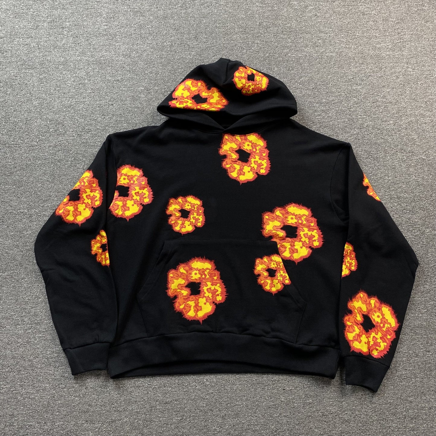 DENIM Tears - Offset Wreath Hoodie - Black Unisex Streetwear Limited Edition - The Denim Tears x Offset Wreath Hoodie Black Replica combines timeless style with unbeatable comfort,